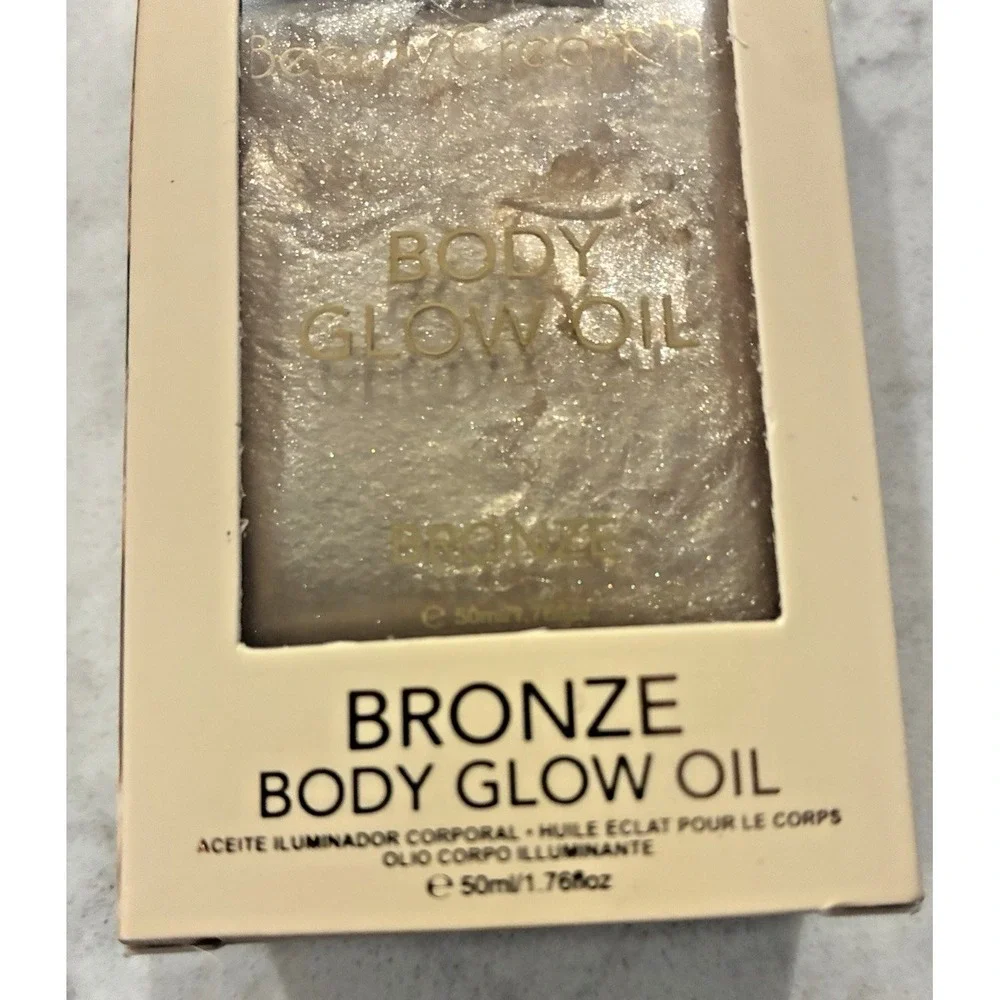 Beauty Creations Body Glow Oil Bronze Shimmer Hydrating Makeup 50ml 1.76oz NIB